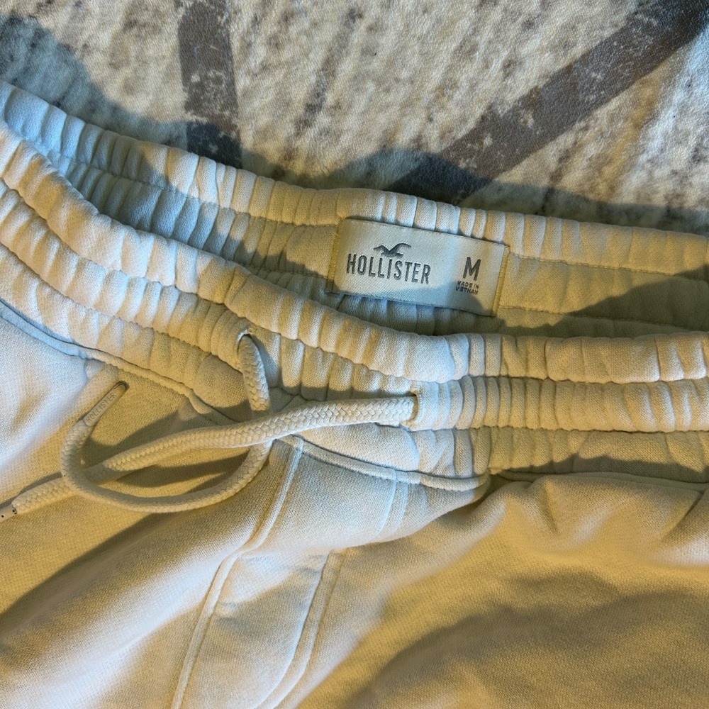Hollister Kids Off-White Jogger Pants